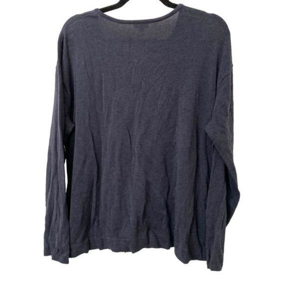 J.JILL Lace Up Long Sleeve Sweater Sz L‎ - Picture 3 of 4
